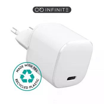 eSTUFF ES637025 lādētājs sienas USB-C PD 20W, balts