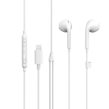 eSTUFF Iekšauss austiņas Apple ierīcēm, Vadu, Zvaniem/Mūzikai, 90 g, Baltas
