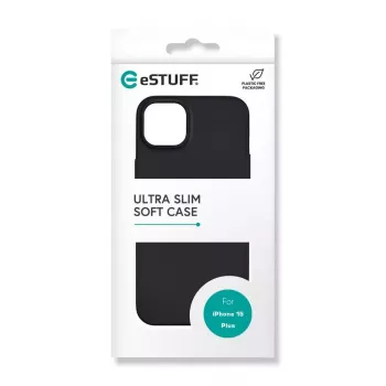eSTUFF ES67101026 vāciņš iPhone 15 Plus 17 cm (6,7 inch) melns