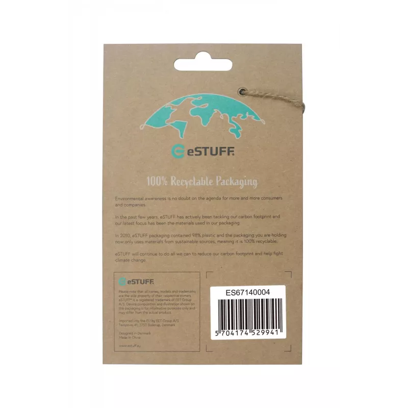 eSTUFF ES67140004 vāciņš iPhone 13 Pro Max caurspīdīgs hibrīds