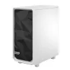 Fractal Design Meshify 2 Compact FD-C-MES2C-05 ATX vidējā torņa korpuss, caurspīdīga rūdīta stikla logs, bez barošanas bloka, balts