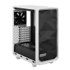 Fractal Design Meshify 2 Compact FD-C-MES2C-05 ATX vidējā torņa korpuss, caurspīdīga rūdīta stikla logs, bez barošanas bloka, balts
