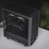 Fractal Design Meshify 2 Compact FD-C-MES2C-05 ATX vidējā torņa korpuss, caurspīdīga rūdīta stikla logs, bez barošanas bloka, balts