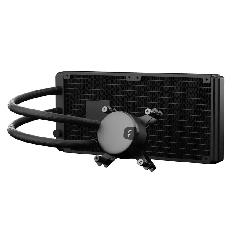 Šķidruma dzesēšanas sistēma Fractal Design Lumen S28 v2 RGB — 140 mm ventilatori, 500–1700 RPM, Melna