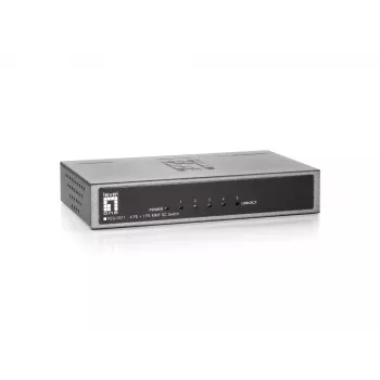 LevelOne FEU-0511 5-Portu Fast Ethernet Slēdzis, 1 x SC Multi-Mode Šķiedra