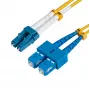 Microconnect FIB4210005 optiskās šķiedras kabelis 0.5 m LC SC Dzeltens