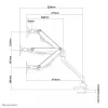 Neomounts FPMA-D750SILVER monitora roka 10-32 collas - gāzes atspere - Topfix