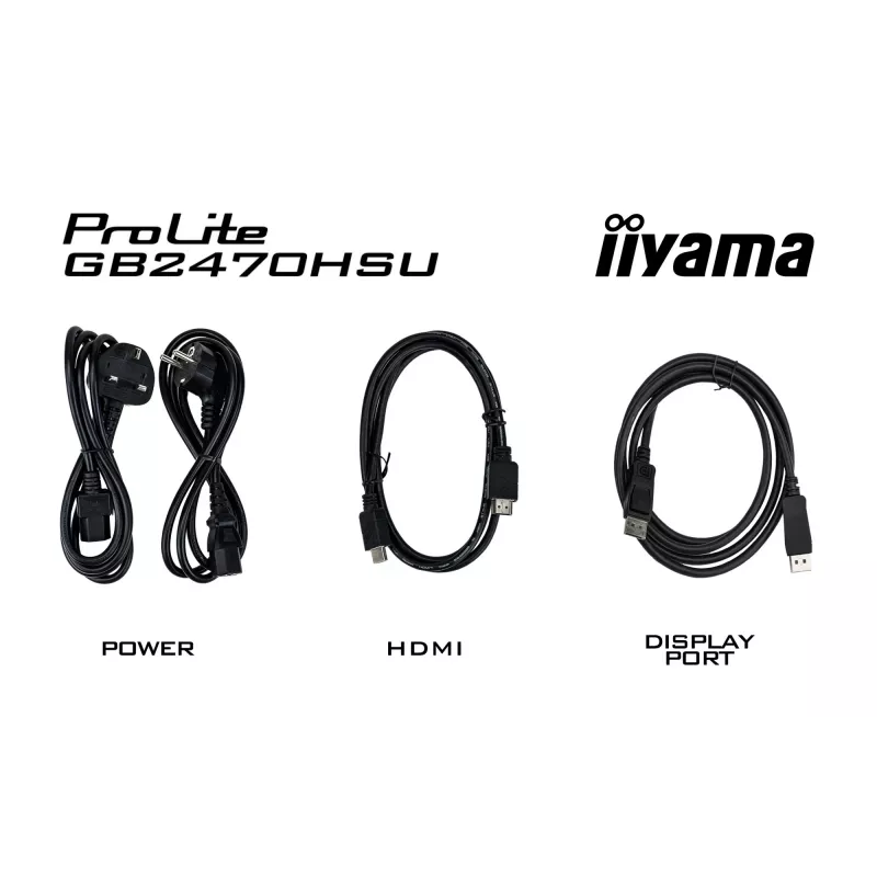 Iiyama G-MASTER GB2470HSU-W6 23.8 inch Full HD LED monitors balts