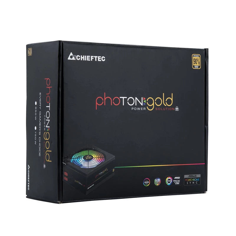 Chieftec Photon GOLD barošanas bloks 750 W 20+4 pin ATX PS/2 Melns