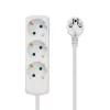 Microconnect GRU003W pagarinātājs 1.8 m 3 kontaktligzdas balts