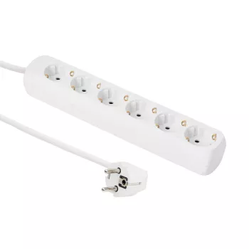 Microconnect GRU00615W pagarinātājs 1,5 m 6 kontaktligzdas Balts