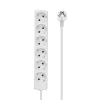 Microconnect GRU00615W pagarinātājs 1,5 m 6 kontaktligzdas Balts