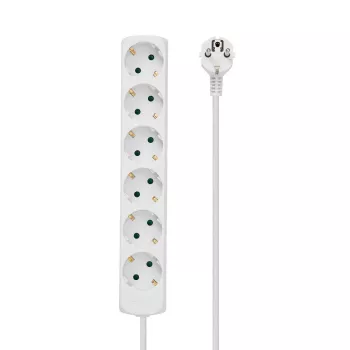 Microconnect GRU00615W pagarinātājs 1,5 m 6 kontaktligzdas Balts