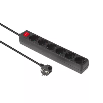 Microconnect GRU0065B kontaktligzda Type F Melna