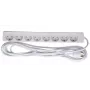 Microconnect GRU00850WDK pagarinātājs 5 m 8 kontaktligzdas Iekštelpu Balts