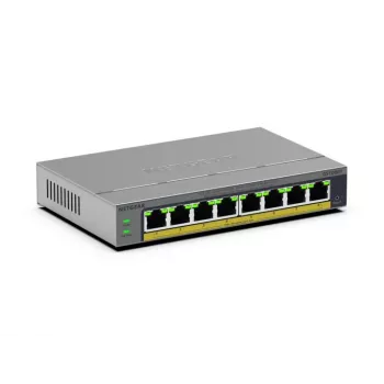 NETGEAR GS108EP Pārvaldāms L2/L3 Gigabit Ethernet slēdzis (10/100/1000) Pelēks