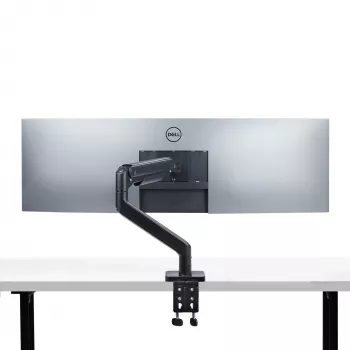 StarTech.com Monitora galda stiprinājums līdz 49 collu 32:9 īpaši platajiem izliektajiem ekrāniem, mehāniskā atsperes roka, C-skava/skrūvējams, bezinstrumentu regulēšana, maks. 20 kg