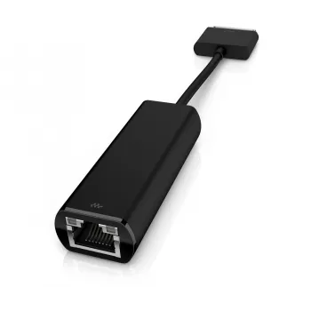 HP ElitePad Ethernet Adapter, 70-pin, RJ-45, Melns