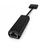 HP ElitePad Ethernet Adapter, 70-pin, RJ-45, Melns
