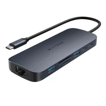 Targus HD4006GL USB-C dokstacija 11 portu, 4K 60 Hz, 140 W PD, melna