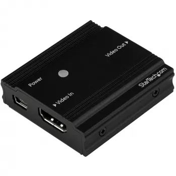 StarTech.com HDMI signāla pastiprinātājs - HDMI pagarinātājs - 4K 60Hz, 3840 x 2160 pikseļi, AV retranslators, 35 m, Melns, HDCP
