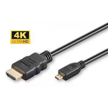 Microconnect 4K HDMI A-D kabelis, 2m