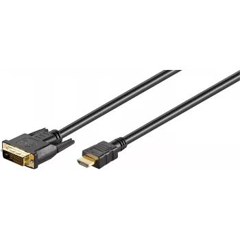 Microconnect HDM192415 video kabeļa adapteris 5 m DVI-D HDMI Type A (Standarta) Melns