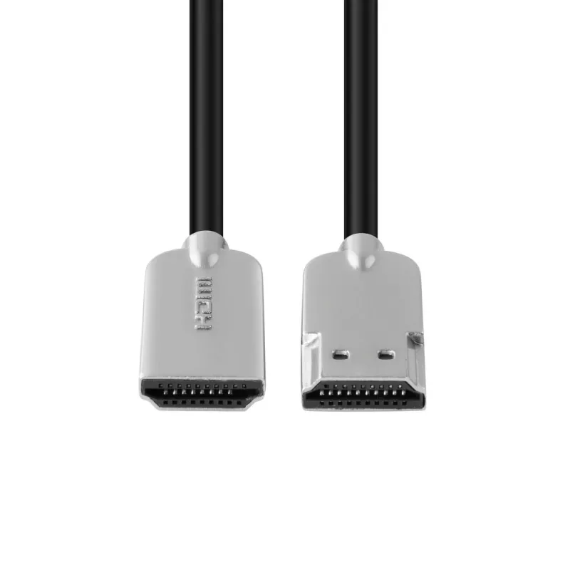 Microconnect HDMISUPERSLIM015M HDMI kabelis 1,5 m HDMI Type A (Standarta) Melns, Metālisks