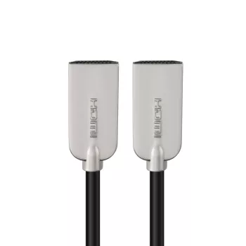 Microconnect HDMISUPERSLIM1M HDMI kabelis 1 m HDMI Type A (Standarta) Melns, Metālisks