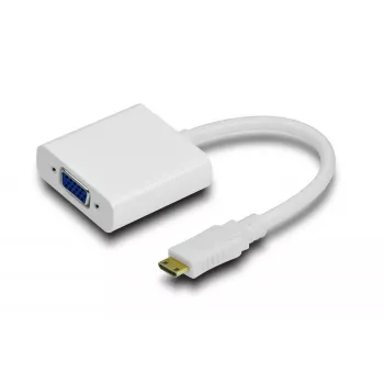 MicroConnect HDMIVGA HDMI Mini (C tips) uz VGA adapteris, M-F, balts