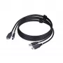 StarTech.com 6ft (1,8m) HDMI un USB 5Gbps KVM kabelis, 4K 60Hz, HDMI 2.0 un USB kombinētais kabelis KVM slēdžiem