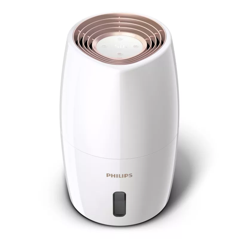 Gaisa mitrinātājs Philips HU2716/10 — 2 L tvertne, 17 W, balts/rožu zelts