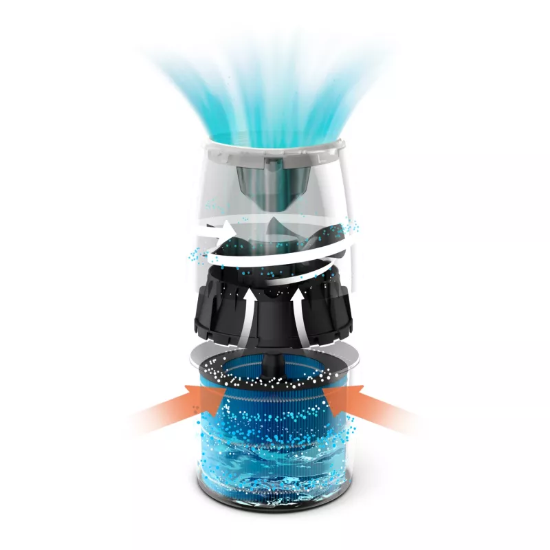Gaisa mitrinātājs Philips HU2716/10 — 2 L tvertne, 17 W, balts/rožu zelts