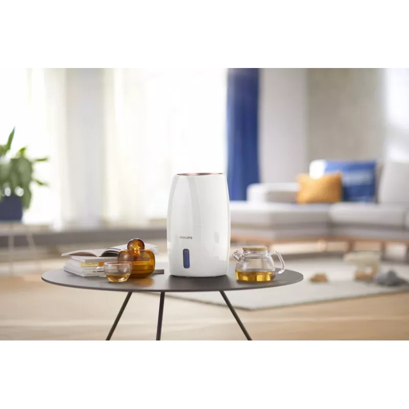 Gaisa mitrinātājs Philips HU2716/10 — 2 L tvertne, 17 W, balts/rožu zelts