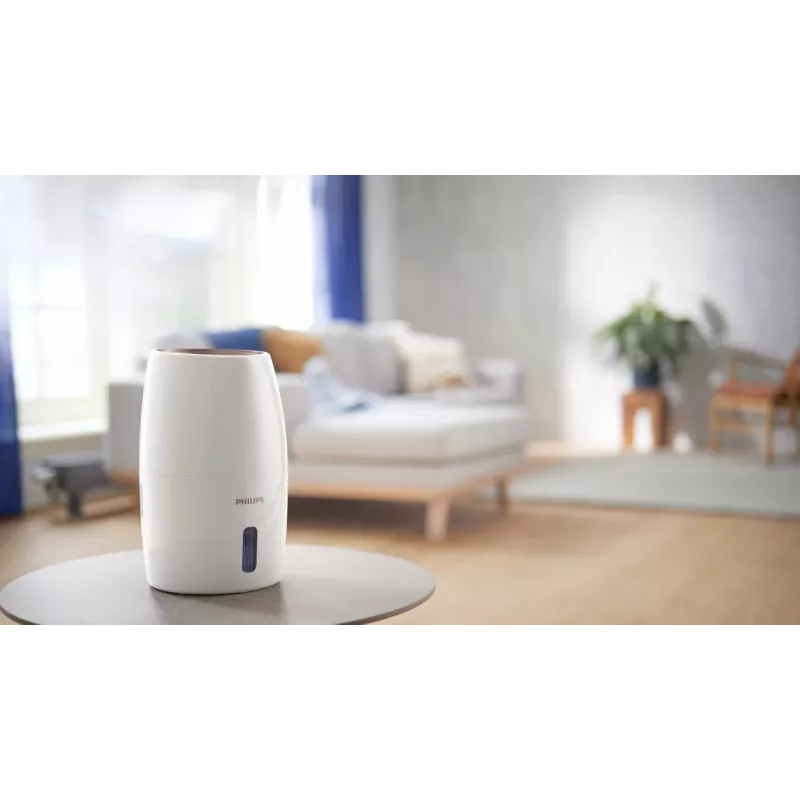 Gaisa mitrinātājs Philips HU2716/10 — 2 L tvertne, 17 W, balts/rožu zelts