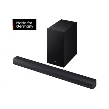 Samsung HW-B460GF 2.1 kanālu skaņas josla ar Bluetooth un bezvadu zemfrekvences skaļruni
