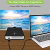 Techly USB-C uz HDMI 2.0 4K adaptera kabelis 2m Melns