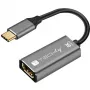 Techly IADAP-USBC-HDMI8 USB grafiskais adapteris 7680 x 4320 pikseļi Melns, Sudrabs
