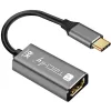 Techly IADAP-USBC-HDMI8 USB grafiskais adapteris 7680 x 4320 pikseļi Melns, Sudrabs