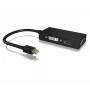 ICY BOX IB-AC1032 Mini DisplayPort uz DVI-D + VGA (D-Sub) + HDMI adapter, melns