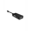 ICY BOX IB-AC1032 Mini DisplayPort uz DVI-D + VGA (D-Sub) + HDMI adapter, melns