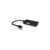 ICY BOX IB-AC1032 Mini DisplayPort uz DVI-D + VGA (D-Sub) + HDMI adapter, melns