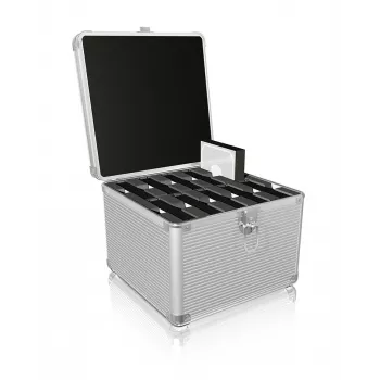 ICY BOX IB-AC628 Čemodāns Metāls, Plastmasa Sudrabs
