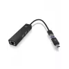 ICY BOX IB-HUB1439-LAN vadu USB 3.2 Gen 1 (3.1 Gen 1) Type-A centrmezgls, melns