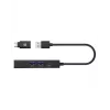 ICY BOX IB-HUB1439-LAN vadu USB 3.2 Gen 1 (3.1 Gen 1) Type-A centrmezgls, melns