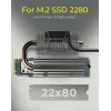 ICY BOX IB-M2HSF-705 M.2 SSD dzesētājs ar siltuma cauruli, sudrabs