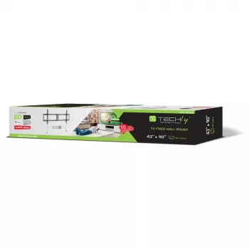 Techly Fiksēts Sienas Kronšteins LED TV LCD 43-90 collas