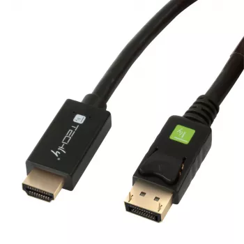 Techly pārveidotāja kabelis 1m DisplayPort uz HDMI 1.2 4K ICOC DSP-H12-010