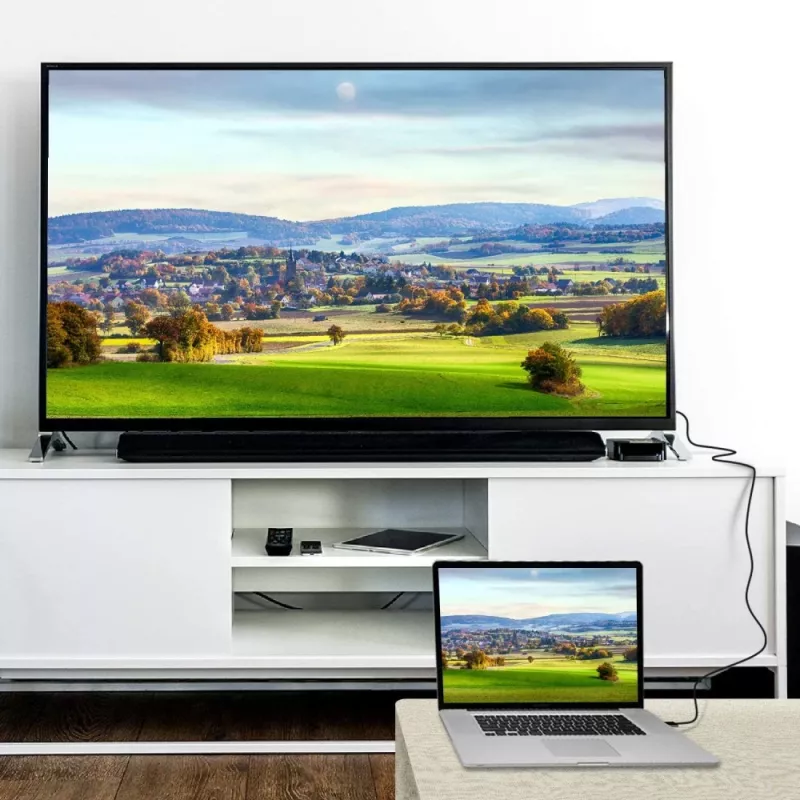 Techly ICOC-DSP-H12-010 savienojuma kabelis no DisplayPort 1.2 uz HDMI, M/M, 1 m, melnā krāsā