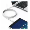 Techly ICOC-MU4-20G240W2 USB kabelis USB4 Gen 2x2 2 m USB C Balts